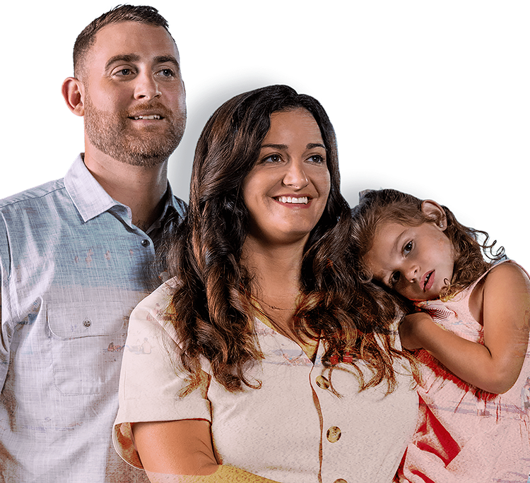 Photo of Hana with Parents, living with LCHAD